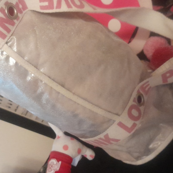 Y2k Vintage Rare Pink by VS Silver duffel bag - Picture 3 of 7